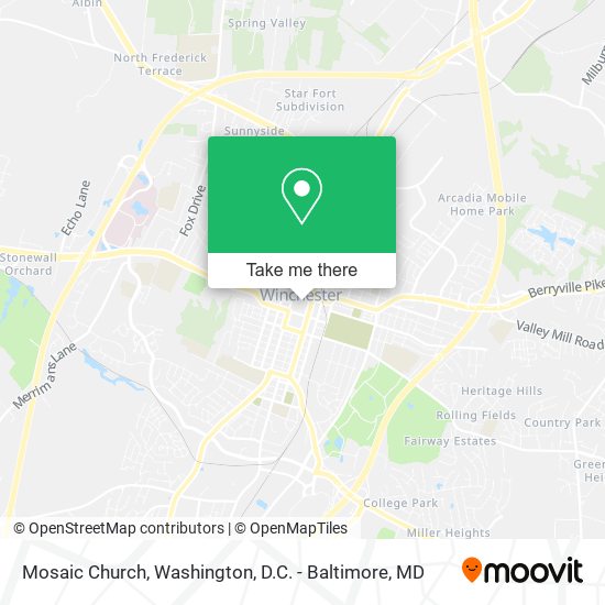 Mosaic Church map