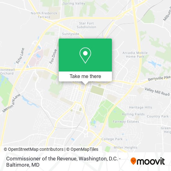 Mapa de Commissioner of the Revenue