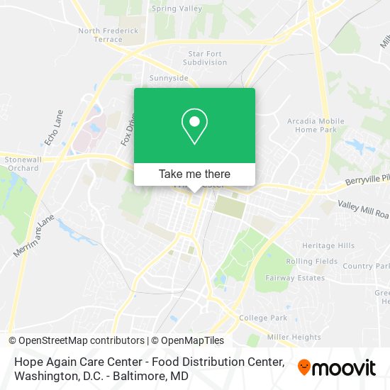 Hope Again Care Center - Food Distribution Center map