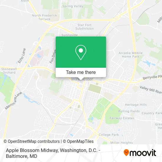 Apple Blossom Midway map