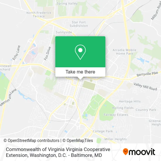 Commonwealth of Virginia Virginia Cooperative Extension map