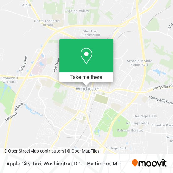 Mapa de Apple City Taxi