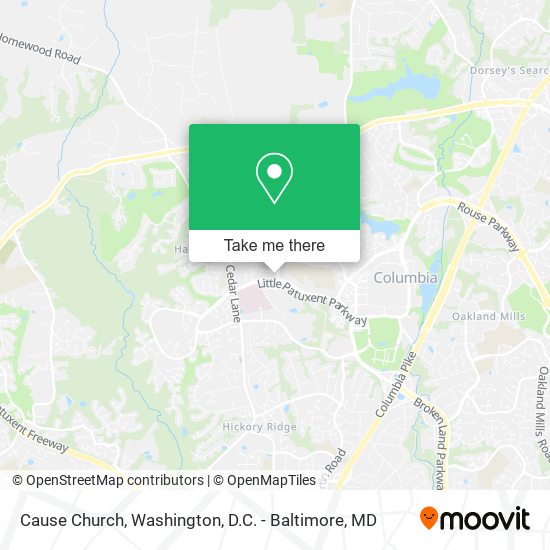Cause Church map
