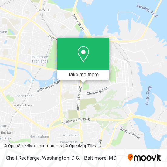 Shell Recharge map