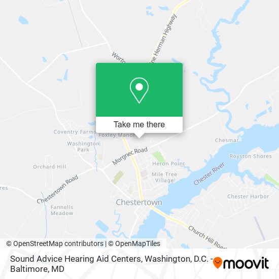 Mapa de Sound Advice Hearing Aid Centers