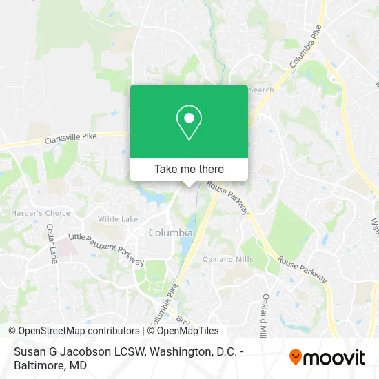 Susan G Jacobson LCSW map