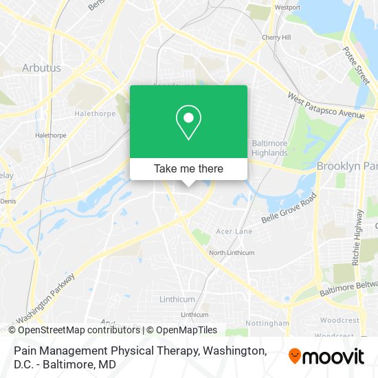 Pain Management Physical Therapy map