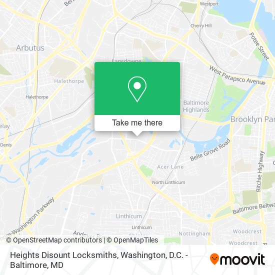 Heights Disount Locksmiths map
