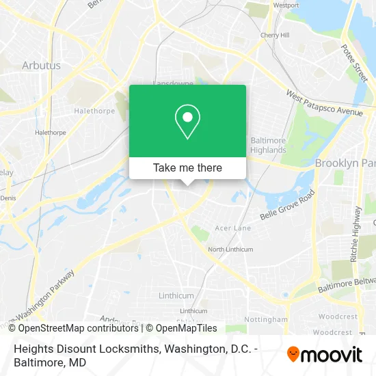 Heights Disount Locksmiths map