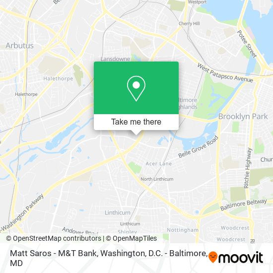 Matt Saros - M&T Bank map