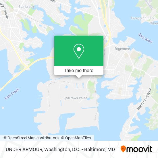UNDER ARMOUR map