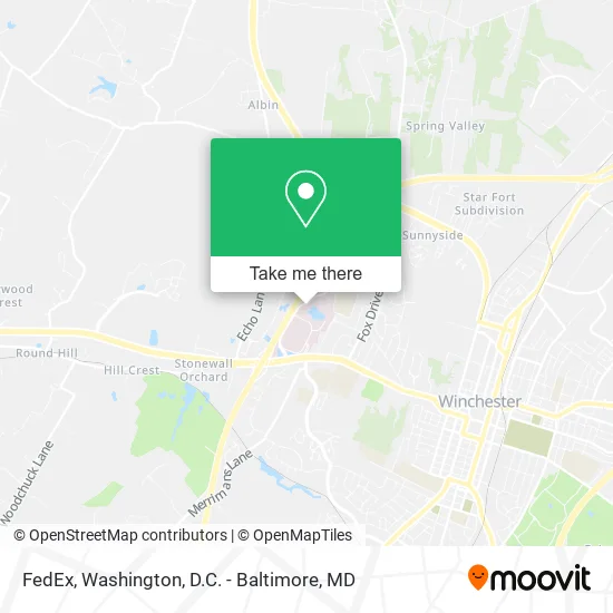 FedEx map