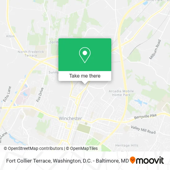 Fort Collier Terrace map