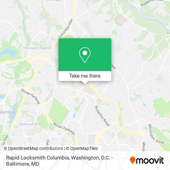 Mapa de Rapid Locksmith Columbia
