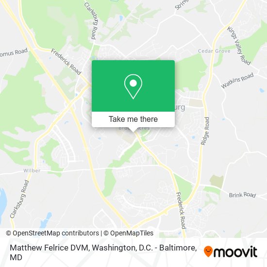 Mapa de Matthew Felrice DVM