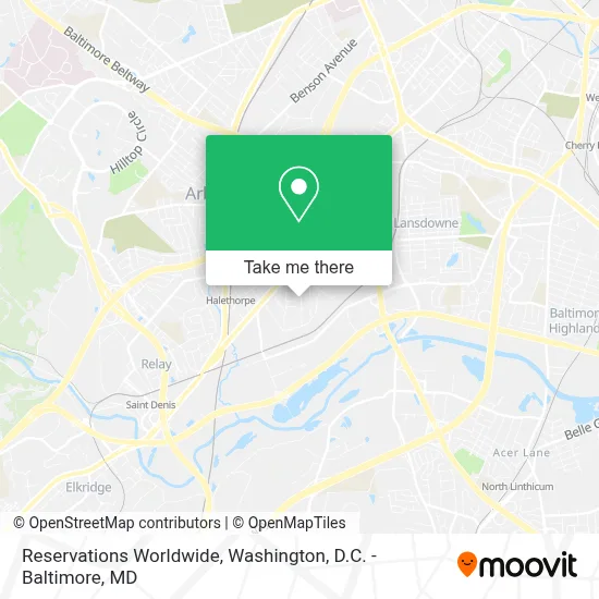 Reservations Worldwide map