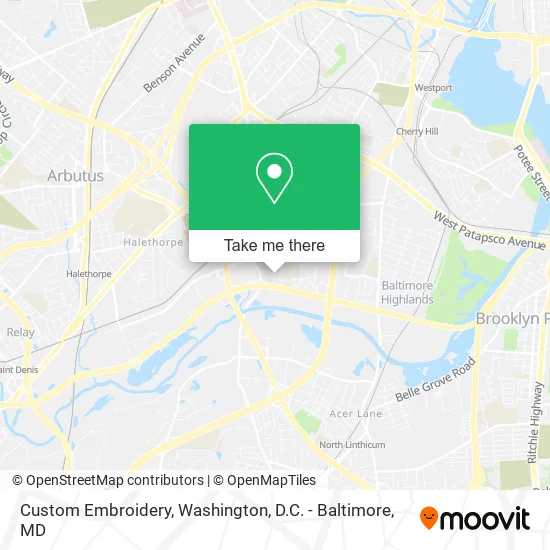 Custom Embroidery map