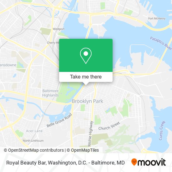 Royal Beauty Bar map