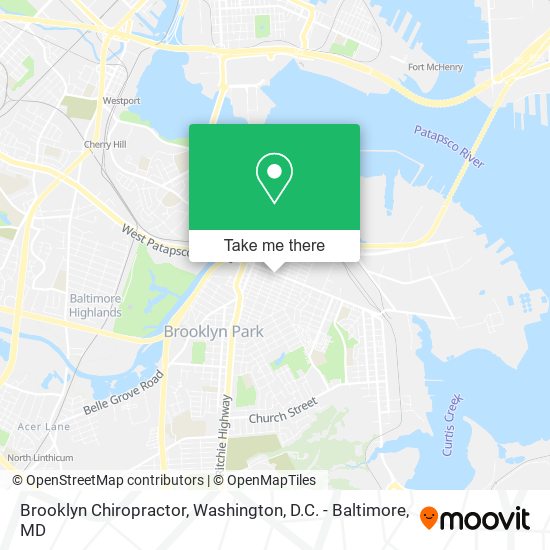 Brooklyn Chiropractor map