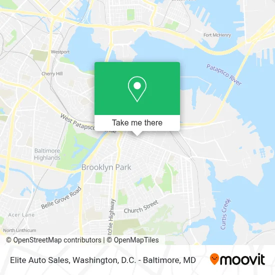 Elite Auto Sales map