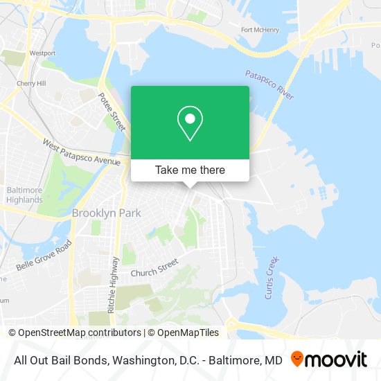 Mapa de All Out Bail Bonds