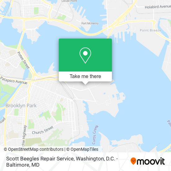 Scott Beegles Repair Service map