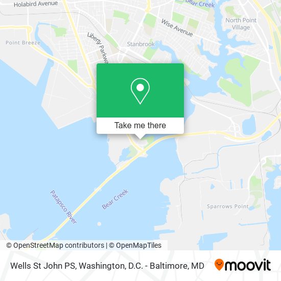Wells St John PS map