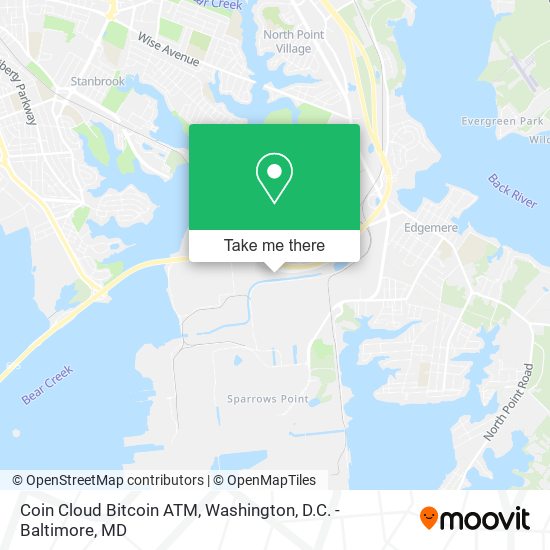 Mapa de Coin Cloud Bitcoin ATM