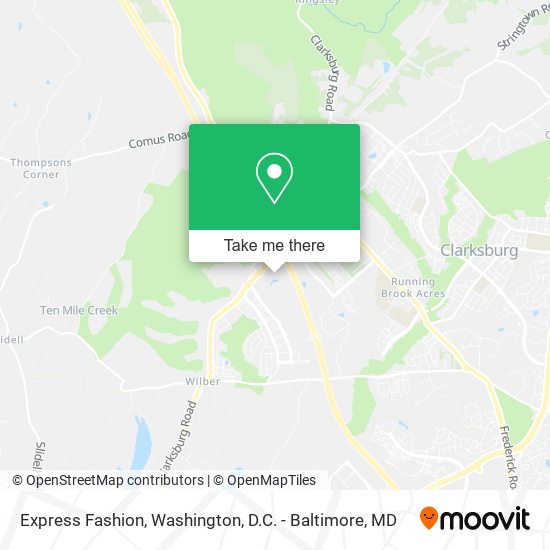 Express Fashion map