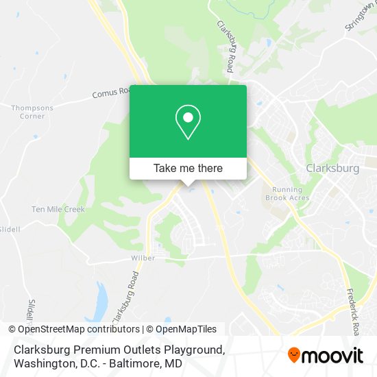 Clarksburg Premium Outlets Playground map