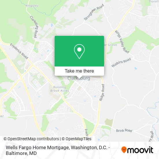 Mapa de Wells Fargo Home Mortgage
