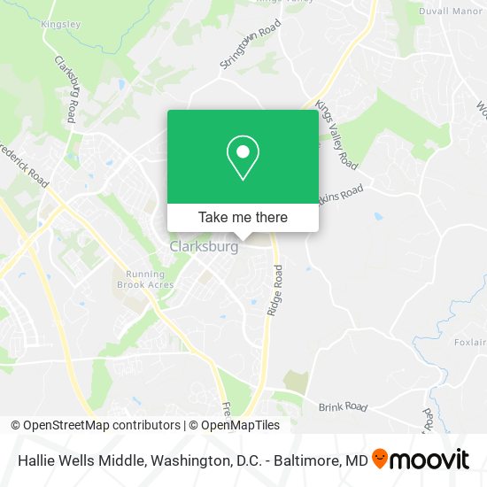 Mapa de Hallie Wells Middle