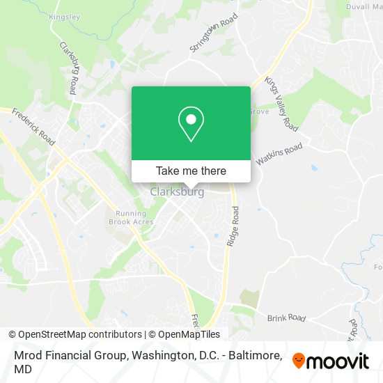 Mrod Financial Group map