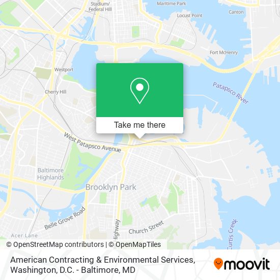 American Contracting & Environmental Services map