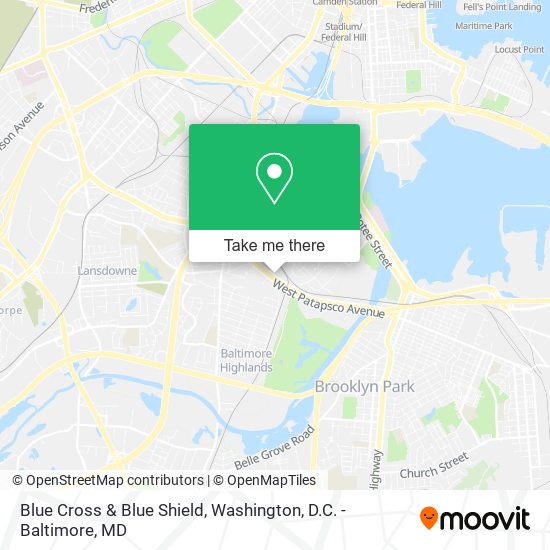 Blue Cross & Blue Shield map