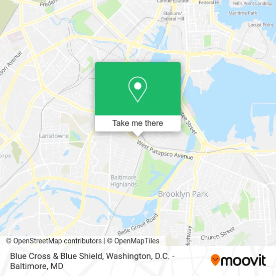 Blue Cross & Blue Shield map