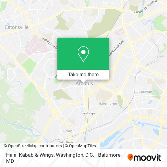 Halal Kabab & Wings map