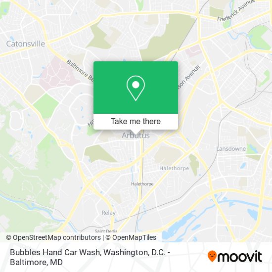 Bubbles Hand Car Wash map