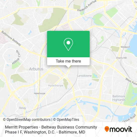Merritt Properties - Beltway Business Community Phase I F map