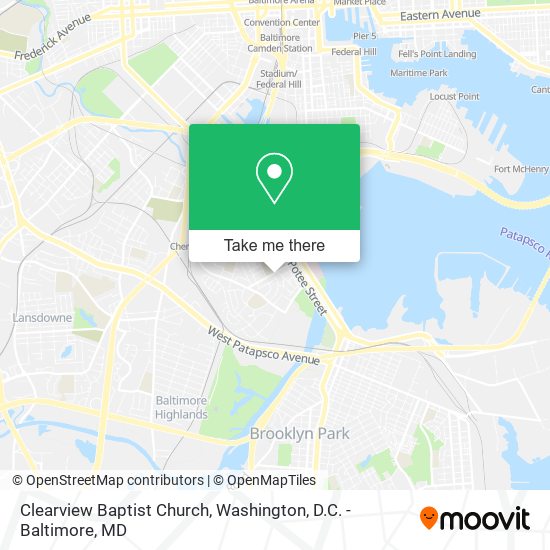 Clearview Baptist Church map