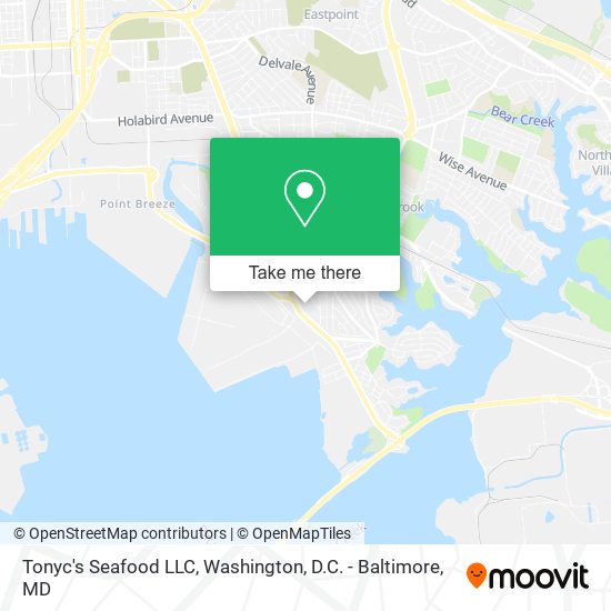 Mapa de Tonyc's Seafood LLC