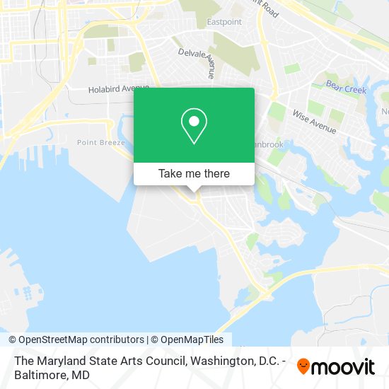 The Maryland State Arts Council map