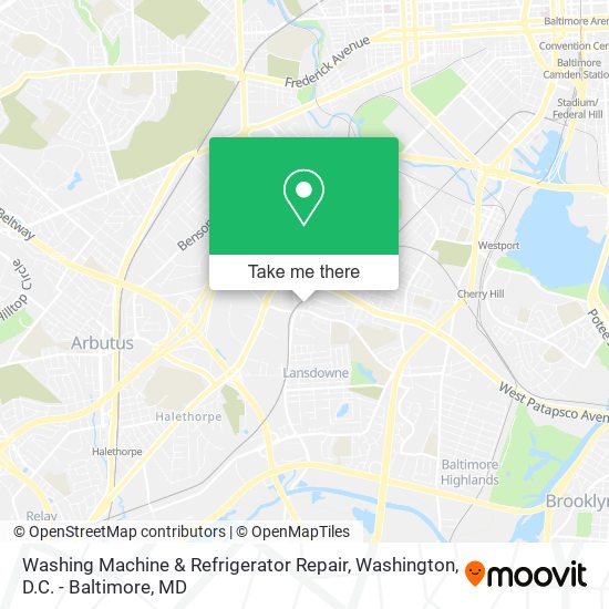 Washing Machine & Refrigerator Repair map