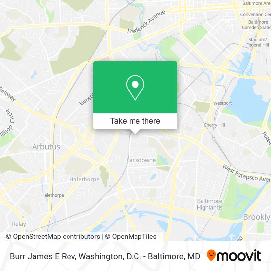 Burr James E Rev map