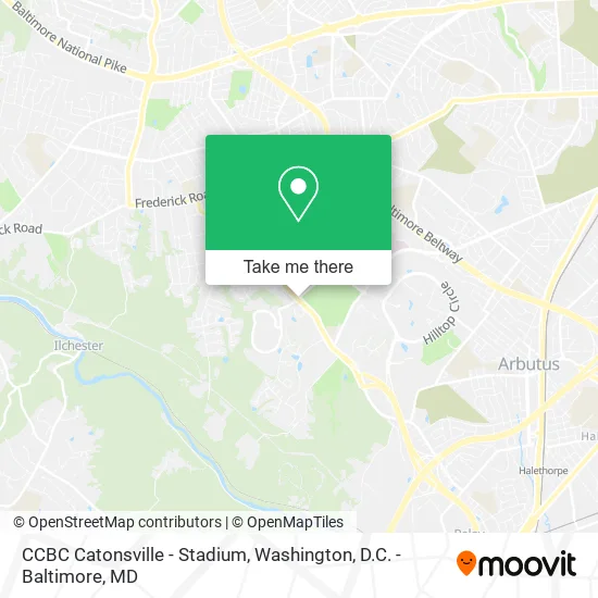 CCBC Catonsville - Stadium map