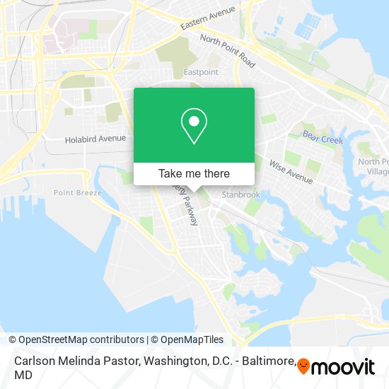 Carlson Melinda Pastor map