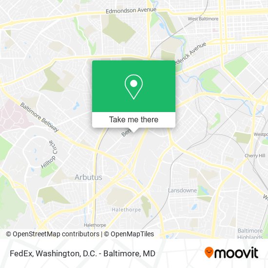 Mapa de FedEx