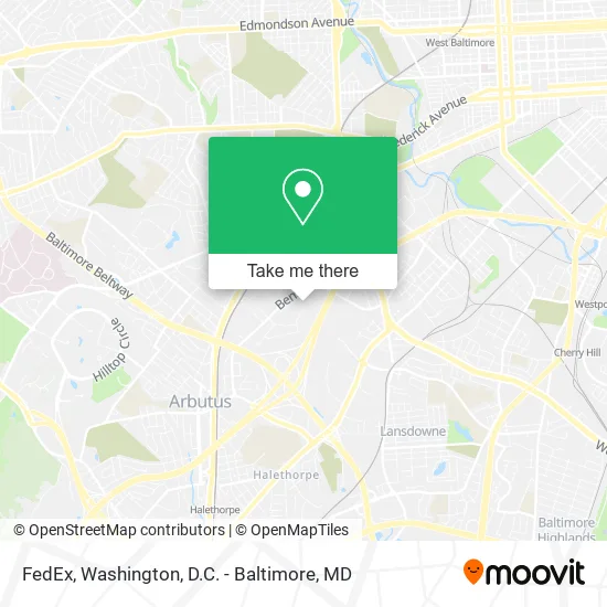 FedEx map