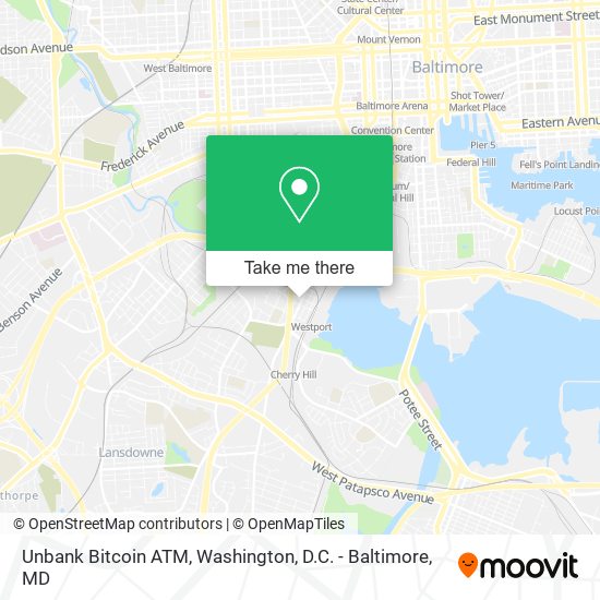 Unbank Bitcoin ATM map