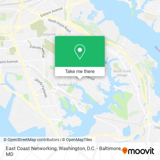 Mapa de East Coast Networking